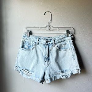 PacSun Light Wash Mom Jean Shorts